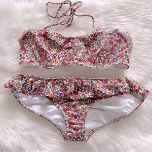 Shoshanna x Charlotte Robson Floral Two Piece Bikini Set Large